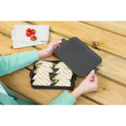 Brabantia Make & Take Lunchbox Plat Donkergrijs -Brabantia Winkel 102 2704 6 1