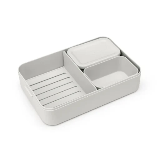 Brabantia Make & Take Bento Lunchbox Groot Lichtgrijs -Brabantia Winkel 102 3503 1