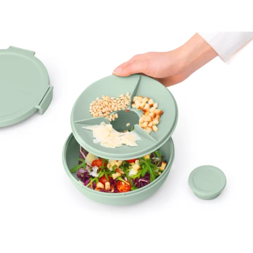 Brabantia Make En Take Salade Lunchkom 1,3 Liter Jade Groen -Brabantia Winkel 102 6382 4 1