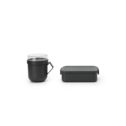 Brabantia Make En Take Lunchset 2 Delig Dark Grey -Brabantia Winkel 102 6665 3 1 1