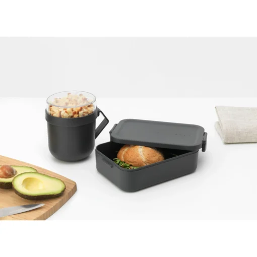 Brabantia Make En Take Lunchset 2 Delig Dark Grey -Brabantia Winkel 102 6665 4 1 1