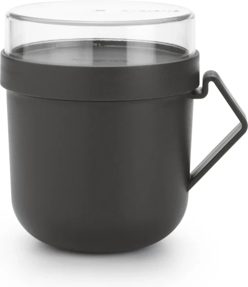 Brabantia Make & Take Soepbeker - 0,6 L - Kunststof - Dark Grey -Brabantia Winkel