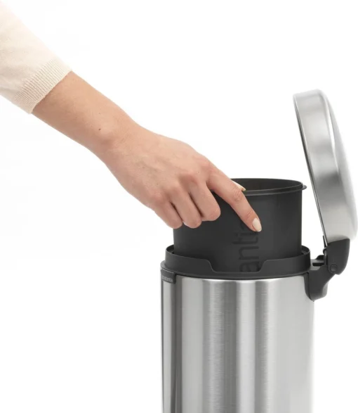 Brabantia NewIcon Prullenbak - 3 L - Matt Steel -Brabantia Winkel