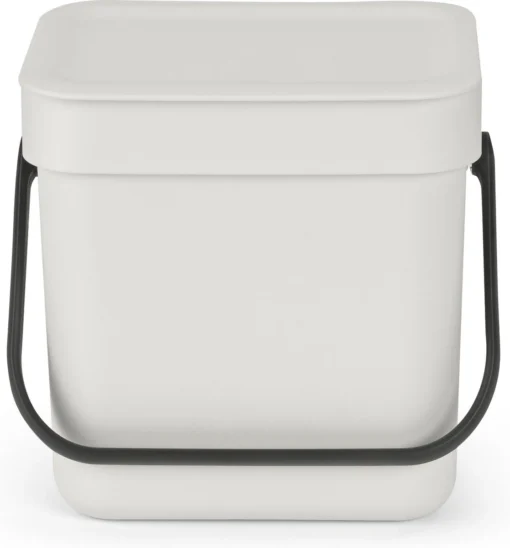 Brabantia Sort & Go Aanrecht Afvalbakje - 3 L - Light Grey -Brabantia Winkel