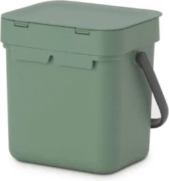 Brabantia Sort & Go Aanrecht Afvalbakje - 3 L - Fir Green -Brabantia Winkel 1124x1200