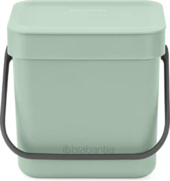 Brabantia Sort & Go Aanrecht Afvalbakje - 3 L - Jade Green -Brabantia Winkel 1125x1200