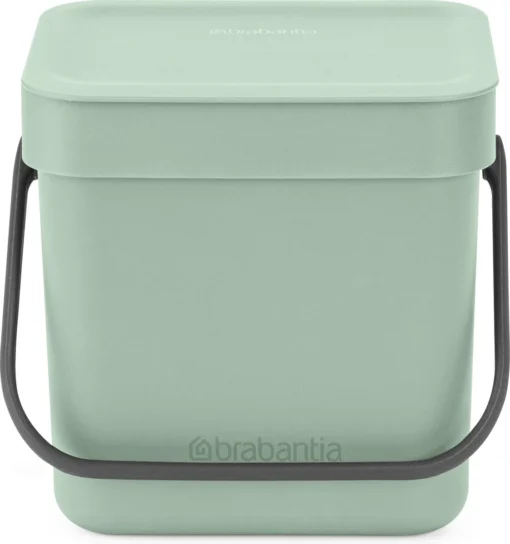 Brabantia Sort & Go Aanrecht Afvalbakje - 3 L - Jade Green -Brabantia Winkel