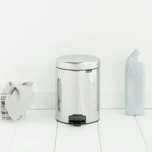 Brabantia Pedaalemmer NewIcon 5 Liter Brilliant Steel -Brabantia Winkel 1126211