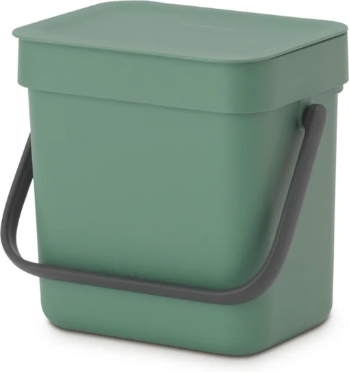 Brabantia Sort & Go Aanrecht Afvalbakje - 3 L - Fir Green -Brabantia Winkel 1126x1200 1