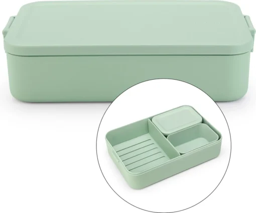 Brabantia Make & Take Bento Lunchbox Incl Bentobox- Large - Kunststof - Jade Green -Brabantia Winkel 1200x1001 1