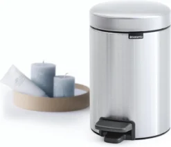 Brabantia NewIcon Prullenbak - 3 L - Matt Steel Fingerprint Proof -Brabantia Winkel 1200x1032 2