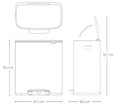 Brabantia Bo Prullenbak - 60 L - Platinum -Brabantia Winkel 1200x1076 2