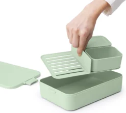 Brabantia Make & Take Bento Lunchbox Incl Bentobox- Large - Kunststof - Jade Green -Brabantia Winkel 1200x1077 1