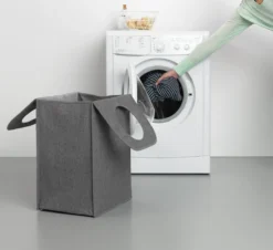 Brabantia Wasmand Met Deksel - 55 L - Grey -Brabantia Winkel 1200x1100