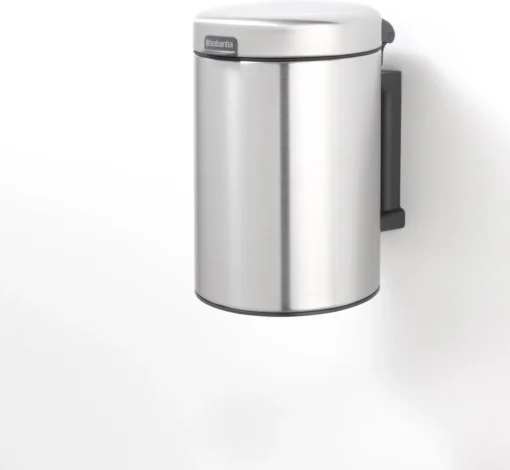 Brabantia NewIcon Wandprullenbak - 3 L - Matt Steel -Brabantia Winkel