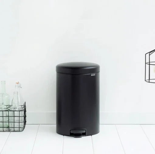 Brabantia NewIcon Prullenbak - 20 L - Matt Black -Brabantia Winkel