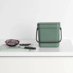 Brabantia Sort & Go Aanrecht Afvalbakje - 3 L - Fir Green -Brabantia Winkel 1200x1200 173