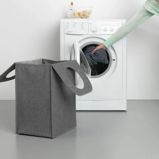 Brabantia Wasmand Met Deksel - 55 L - Pepper Black -Brabantia Winkel 1200x1200 226