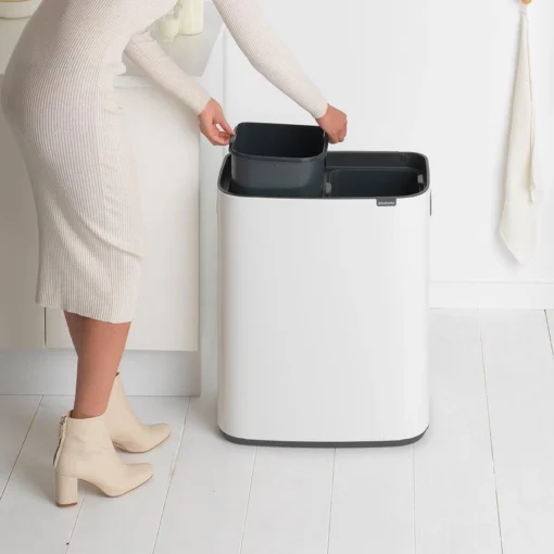 Brabantia Bo Touch Bin Prullenbak - 2 X 30 L - White -Brabantia Winkel 1200x1200 274