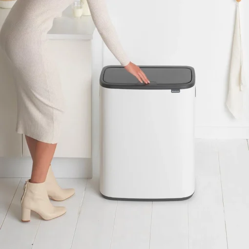 Brabantia Bo Touch Bin Prullenbak - 2 X 30 L - White -Brabantia Winkel 1200x1200 275