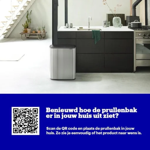 Brabantia Bo Touch Bin Prullenbak - 2 X 30 L - Matt Steel Fingerprint Proof -Brabantia Winkel 1200x1200 278