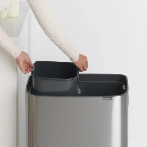 Brabantia Bo Touch Bin Prullenbak - 2 X 30 L - Matt Steel Fingerprint Proof -Brabantia Winkel 1200x1200 279