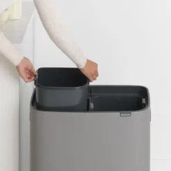 Brabantia Bo Touch Bin Prullenbak - 2 X 30 L - Mineral Concrete Grey -Brabantia Winkel 1200x1200 298