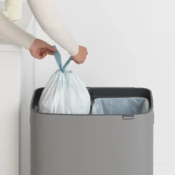 Brabantia Bo Touch Bin Prullenbak - 2 X 30 L - Mineral Concrete Grey -Brabantia Winkel 1200x1200 299