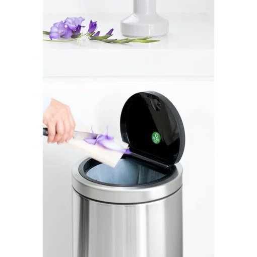 Brabantia Touch Bin Flat Top - 30 Liter - Matt Steel -Brabantia Winkel 1200x1200 300