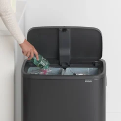 Brabantia Bo Touch Bin Prullenbak - 2 X 30 L - Matt Black -Brabantia Winkel 1200x1200 333