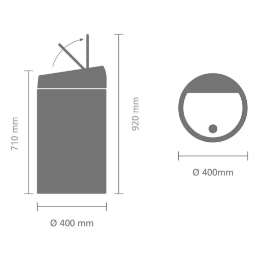 Brabantia Touch Bin Prullenbak - 60 L - White -Brabantia Winkel 1200x1200 64