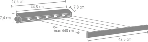 Brabantia Roldrooglijn - Uittrekbaar Tot 4,4 M - 22 M - Wit -Brabantia Winkel 1200x343 1