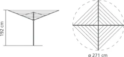 Brabantia Topspinner Droogmolen - 40 Meter - Met Metalen Grondanker -Brabantia Winkel 1200x561