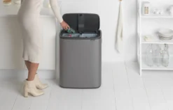 Brabantia Bo Touch Bin Prullenbak - 2 X 30 L - Platinum -Brabantia Winkel 1200x766 1