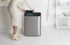 Brabantia Bo Touch Bin Prullenbak - 2 X 30 L - Matt Steel Fingerprint Proof -Brabantia Winkel 1200x766 13