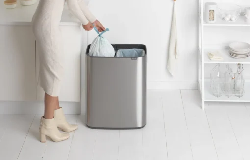 Brabantia Bo Touch Bin Prullenbak - 2 X 30 L - Matt Steel Fingerprint Proof -Brabantia Winkel 1200x766 14