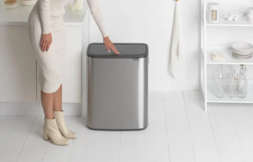 Brabantia Bo Touch Bin Prullenbak - 2 X 30 L - Matt Steel Fingerprint Proof -Brabantia Winkel 1200x766 15