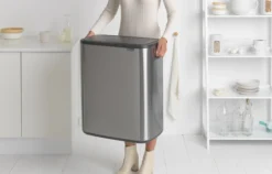 Brabantia Bo Touch Bin Prullenbak - 2 X 30 L - Matt Steel Fingerprint Proof -Brabantia Winkel 1200x766 16