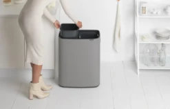 Brabantia Bo Touch Bin Prullenbak - 2 X 30 L - Mineral Concrete Grey -Brabantia Winkel 1200x766 18