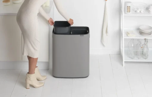 Brabantia Bo Touch Bin Prullenbak - 2 X 30 L - Mineral Concrete Grey -Brabantia Winkel 1200x766 18