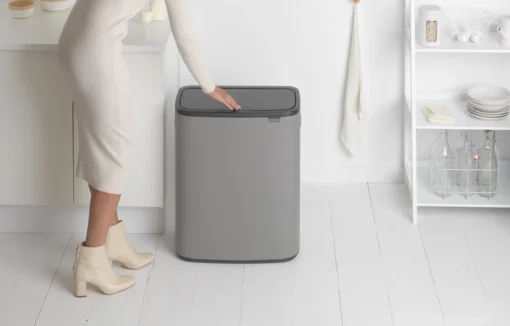 Brabantia Bo Touch Bin Prullenbak - 2 X 30 L - Mineral Concrete Grey -Brabantia Winkel 1200x766 20