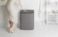 Brabantia Bo Touch Bin Prullenbak - 2 X 30 L - Platinum -Brabantia Winkel 1200x766 3