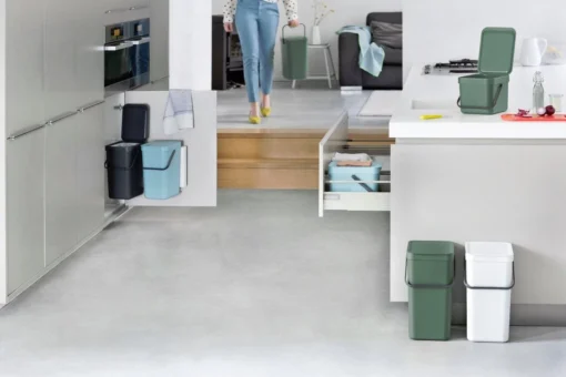 Brabantia Sort & Go Aanrecht Afvalbakje - 3 L - Fir Green -Brabantia Winkel 1200x800 50