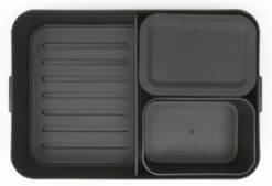 Brabantia Make & Take Bento Lunchbox Incl Bentobox - Large - Kunststof - Dark Grey -Brabantia Winkel 1200x820