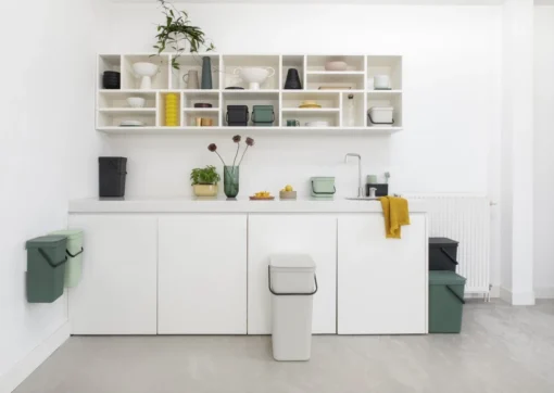 Brabantia Sort & Go Aanrecht Afvalbakje - 3 L - Jade Green -Brabantia Winkel