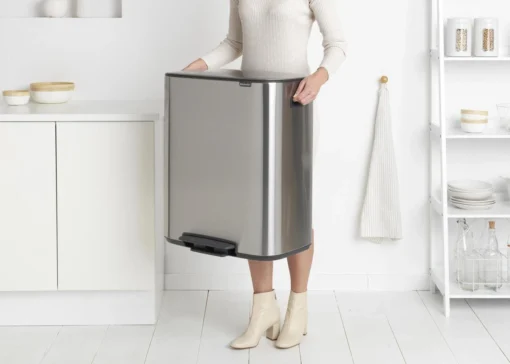 Brabantia Bo Prullenbak - 2 X 30 L - Matt Steel Fingerprint Proof -Brabantia Winkel 1200x857 1