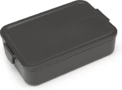 Brabantia Make & Take Bento Lunchbox Incl Bentobox - Large - Kunststof - Dark Grey -Brabantia Winkel 1200x886