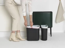 Brabantia Afvalemmer Bo Touch Bin Pine Green, 11 + 23 L -Brabantia Winkel 1200x900 116