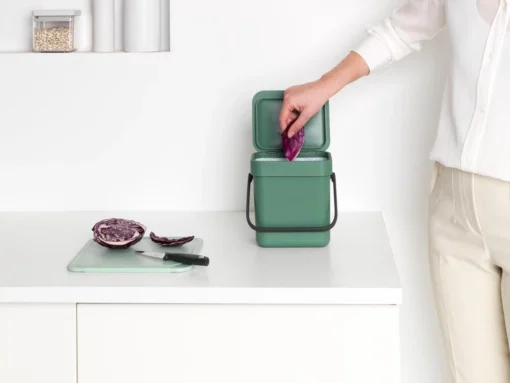 Brabantia Sort & Go Aanrecht Afvalbakje - 3 L - Fir Green -Brabantia Winkel 1200x900 41