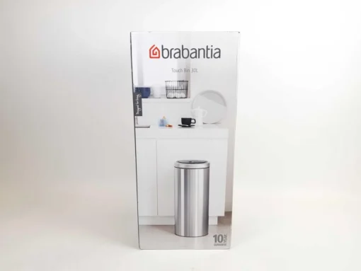 Brabantia Touch Bin Flat Top 30 L - Matt Black -Brabantia Winkel